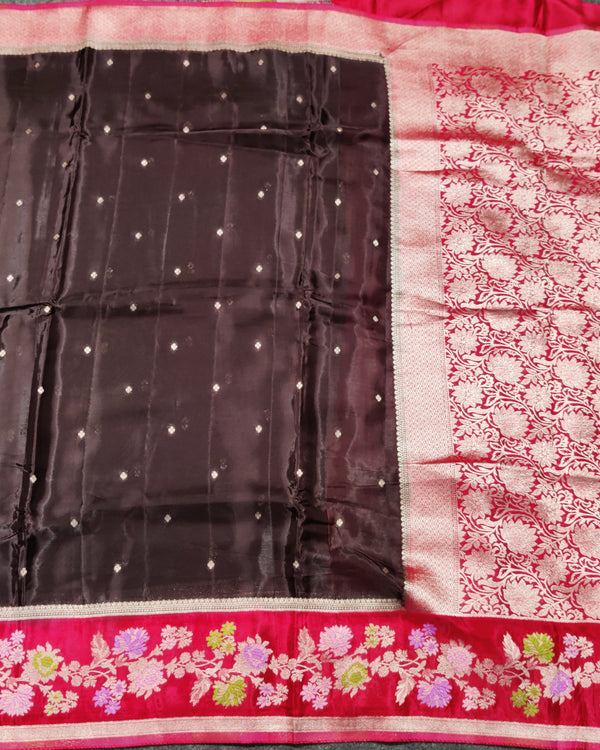 Royal silk meenakari saree -RS08 alternate view