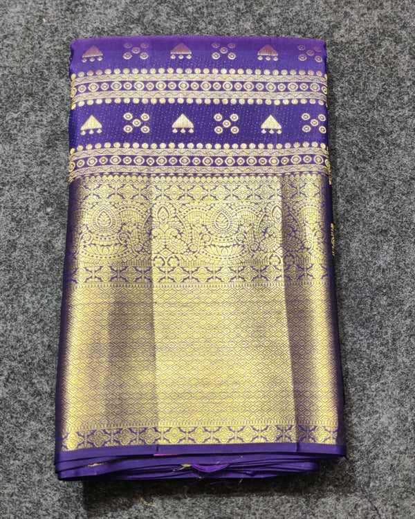 Kanchi Bridal Pure Silk Saree with Brocade Design – KMP280