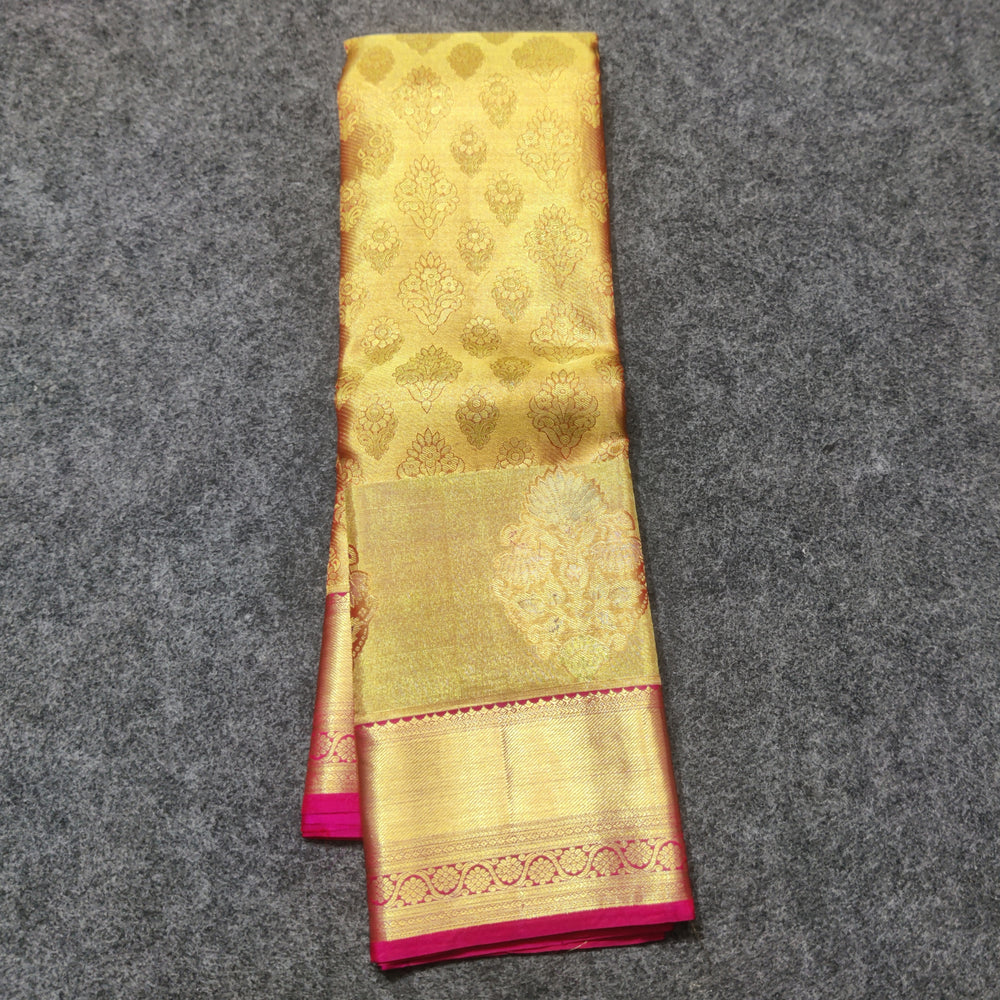 Kanchi Handloom Pure Silk Wedding Saree – KMP315
