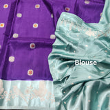 Benny silk meenakari saree - BS28