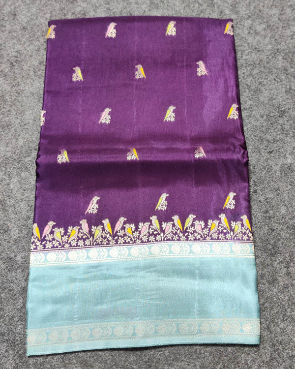 Green mango silk saree -GM04