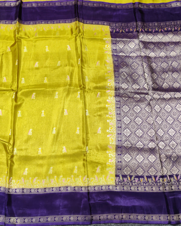 Green mango silk saree -GM03 alternate view