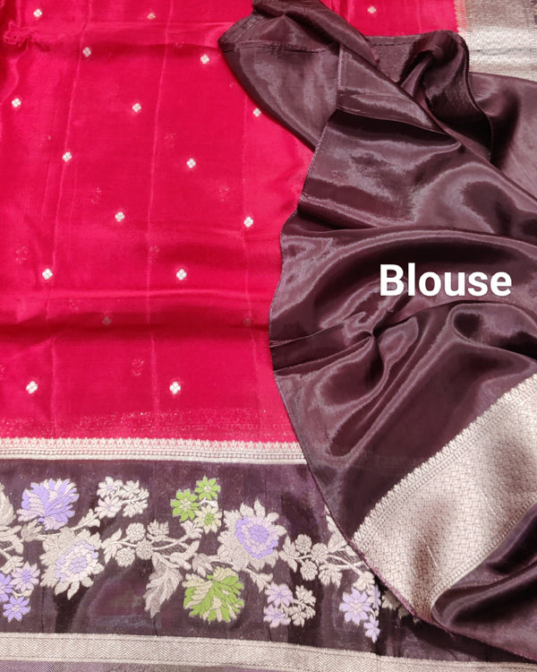 Royal silk meenakari saree -RS08 alternate view