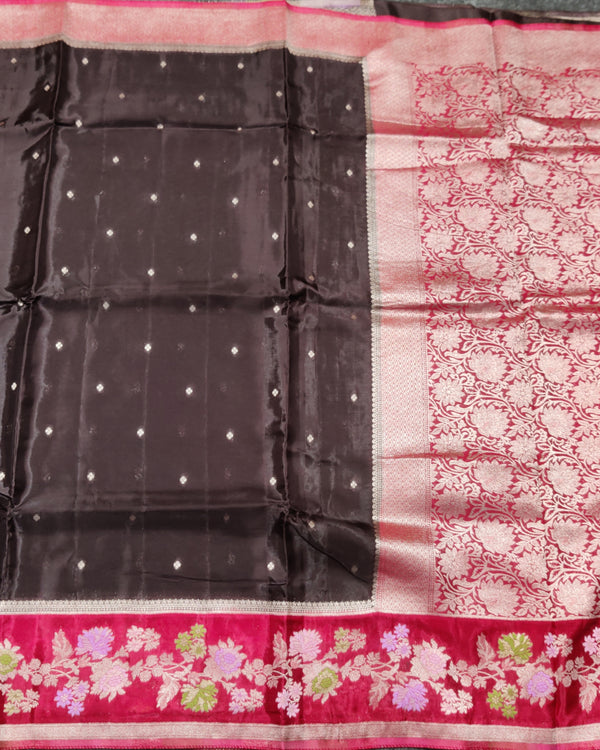 Royal silk meenakari saree -RS06 alternate view