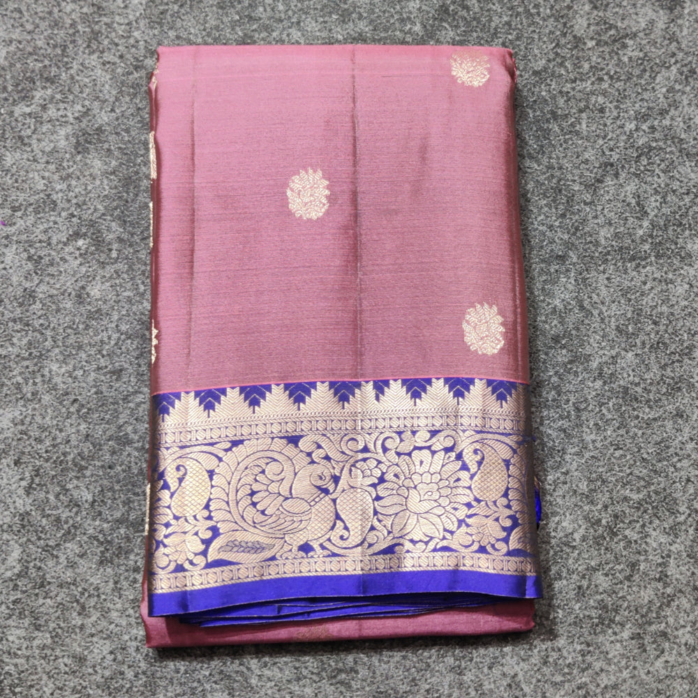 Kanchi Lightweight Pure Silk Small Border Saree – KMP336
