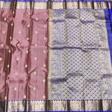 Kanchi Lightweight Pure Silk Small Border Saree – KMP336