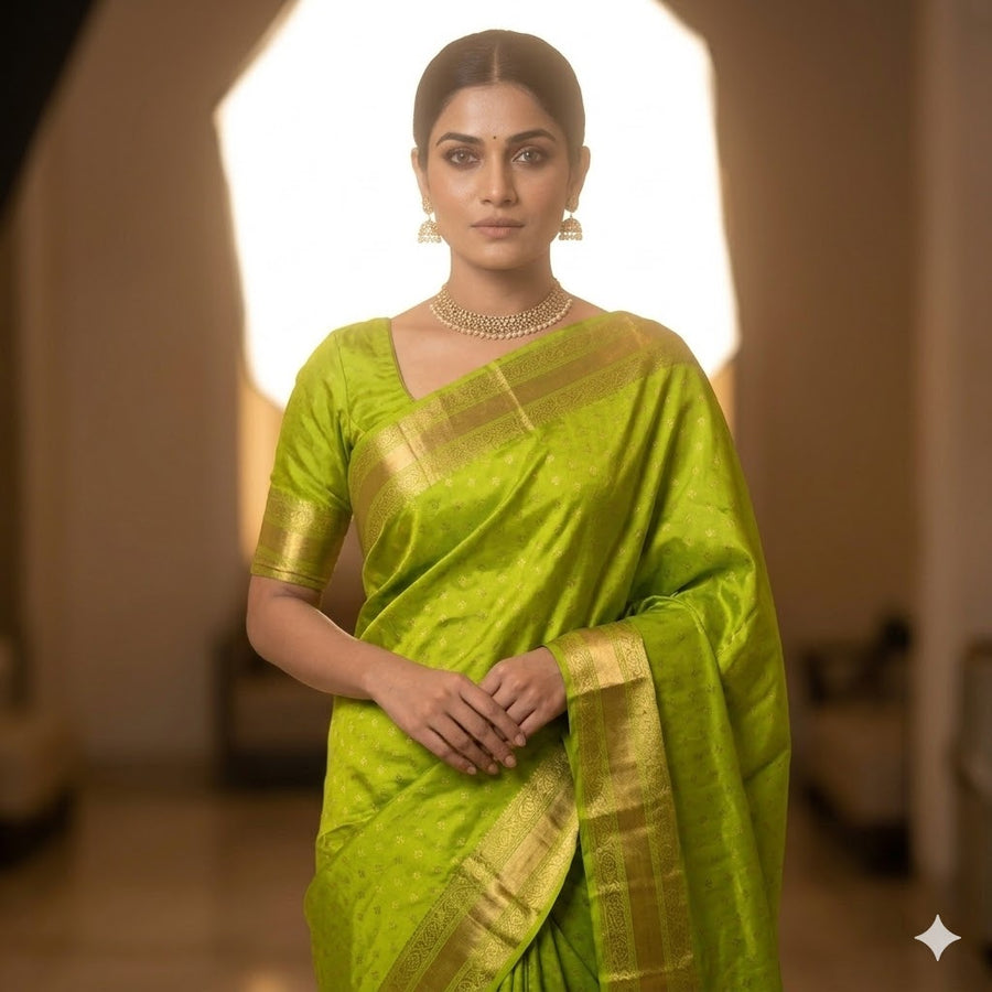 Kanchi pure vintage silk Saree - KMP2080