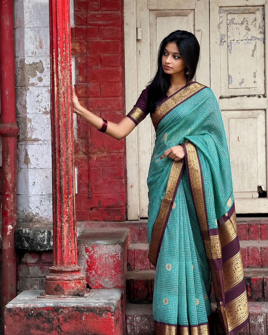 Kanchi Vintage Handloom Pattu Saree - KMP323