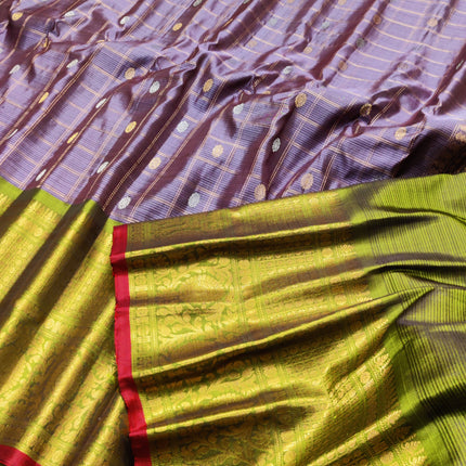Gadwal Pure silk check Saree - GPS103