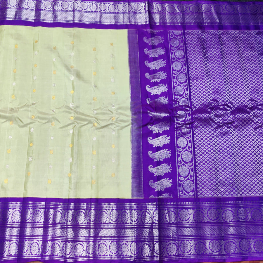 Gadwal Kuttu handloom Pure silk saree - GPS120
