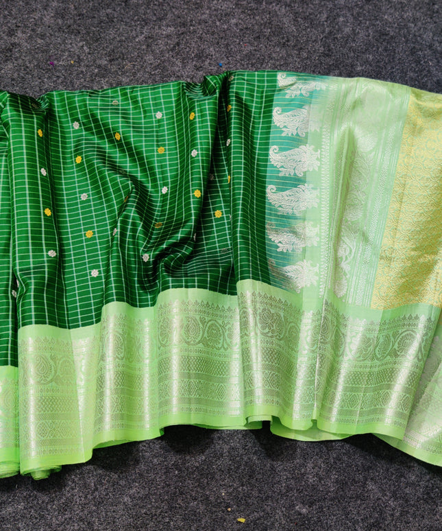 Gadwal pure handloom kuttu  silk saree - GPS49