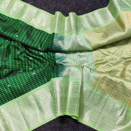 Gadwal pure handloom kuttu  silk saree - GPS49