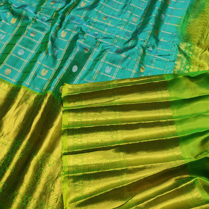 Gadwal Pure silk check Saree - GPS57