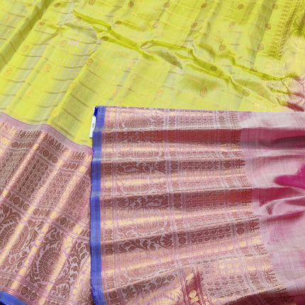 Gadwal Pure silk check Saree - GPS58
