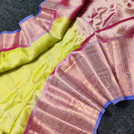 Gadwal Pure silk check Saree - GPS58