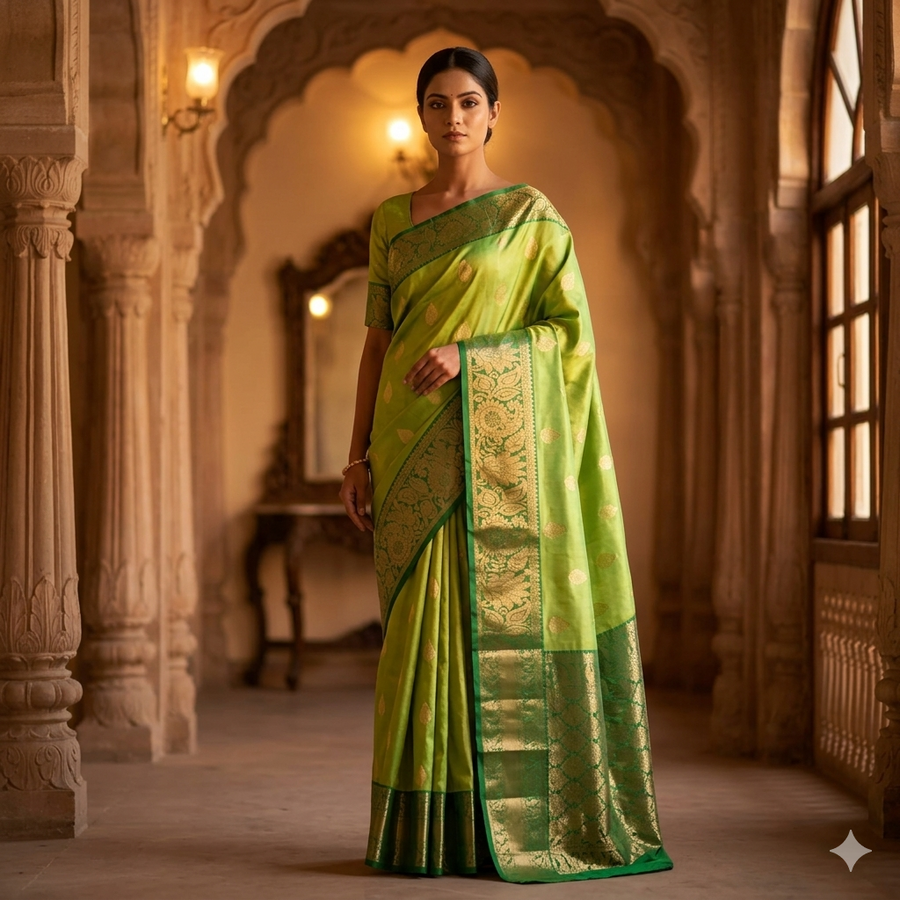 Kanchi Vintage pattu - KMP310