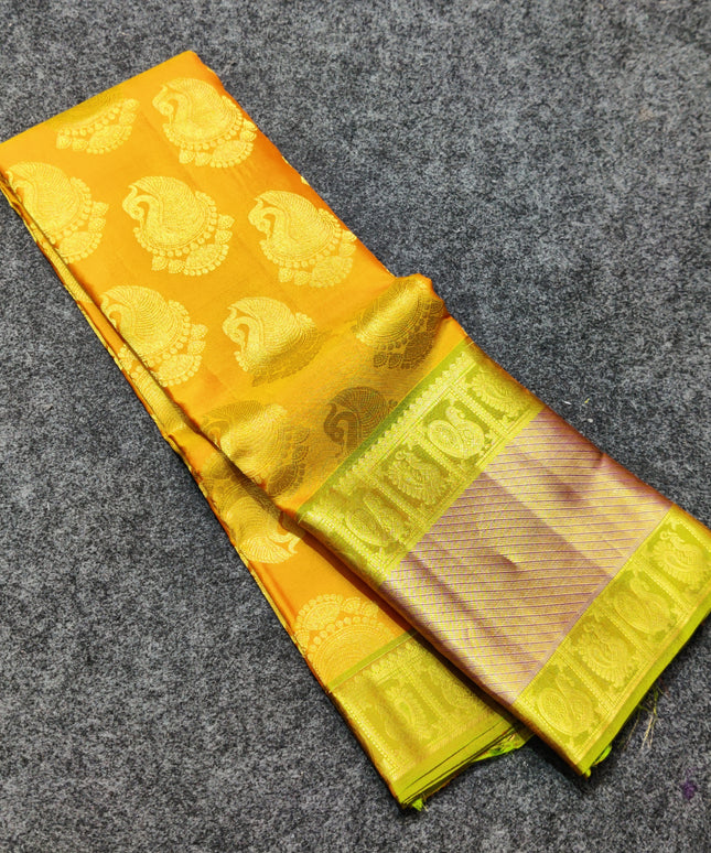 Kanchi Pattu Bridal Saree @50% Off -KMP503