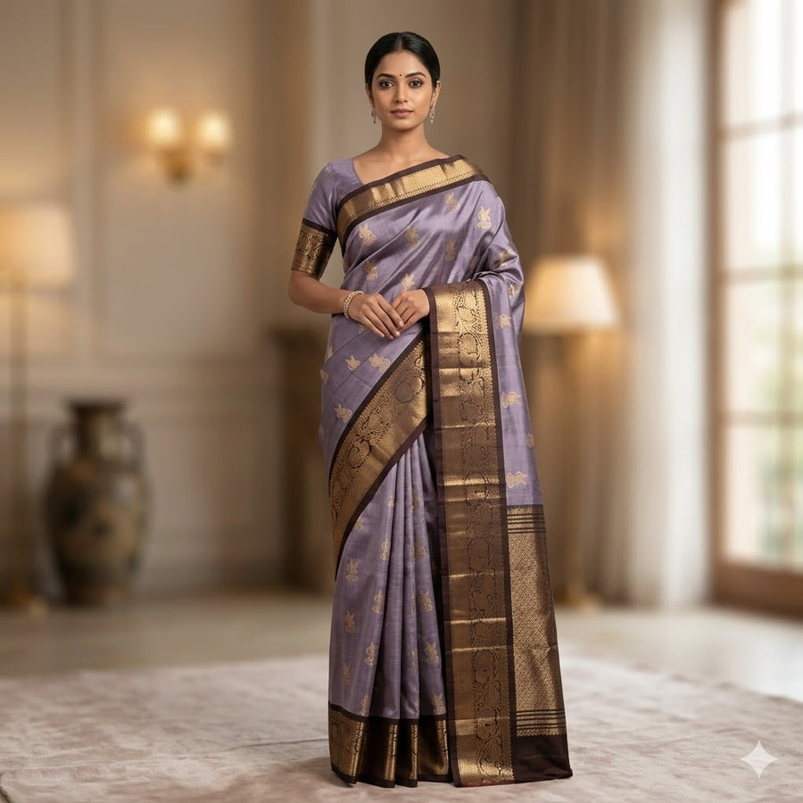Kanchi Vintage pattu - KMP311