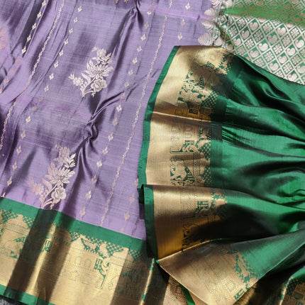 Kanchi Vintage Small border pattu - KMP87