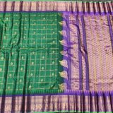 Gadwal check design pure silk- GPS44