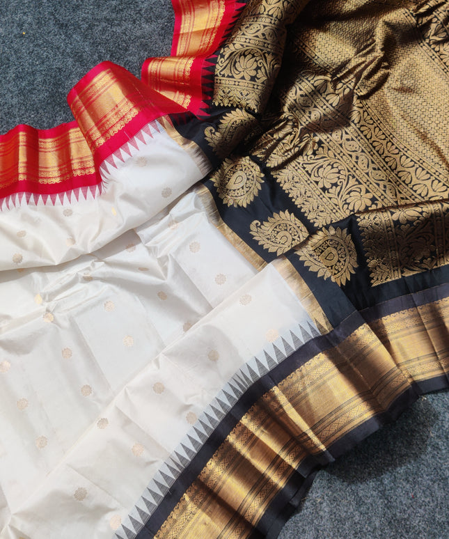 Gadwal Gangajamuna Pure silk saree - GPS177