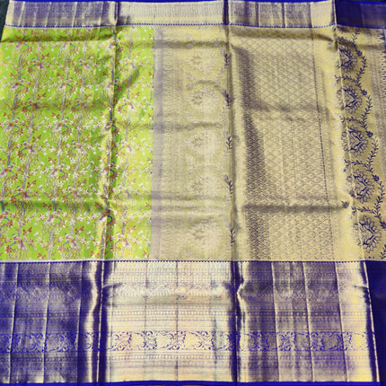 Kanchi Meenakari Brocade Pure handloom Silk Saree - KMP1780