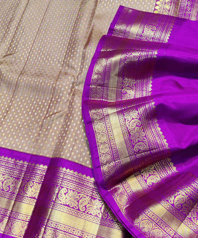 Kanchi pure kuttu border Saree - KMP1296