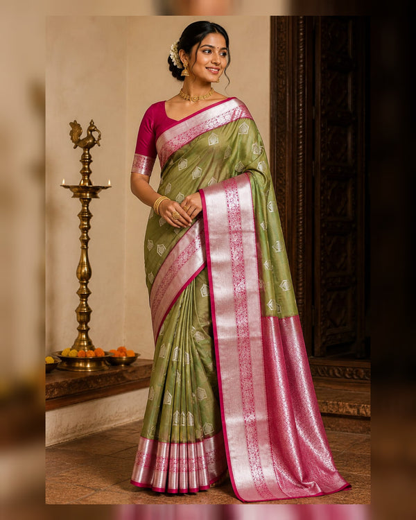 30%Off Kanchi pattu saree - KMP43