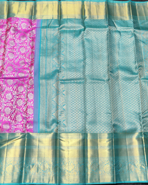 Kanchi Meenakari Brocade Pure handloom Silk Saree - KMP3213 alternate view