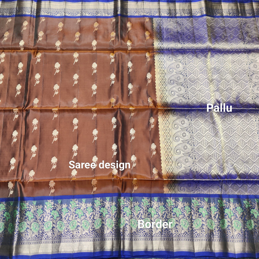 Meenakari kanchi lightweight pattu Saree - KMP133