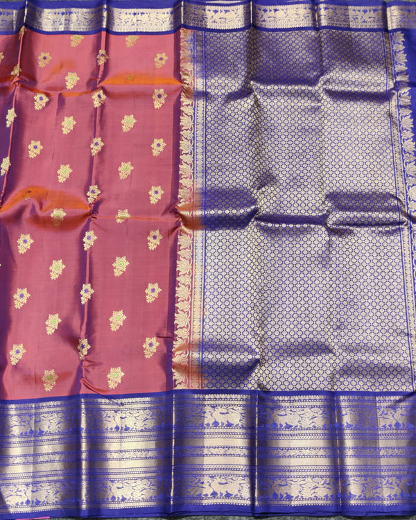 Kanchi Vintage Gap border pattu - KMP250 alternate view
