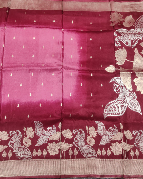 Satin Silk Saree- SA05 alternate view