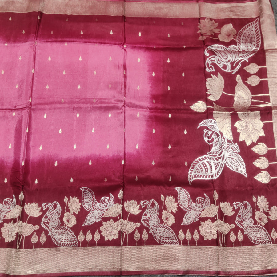 Satin Silk Saree- SA05