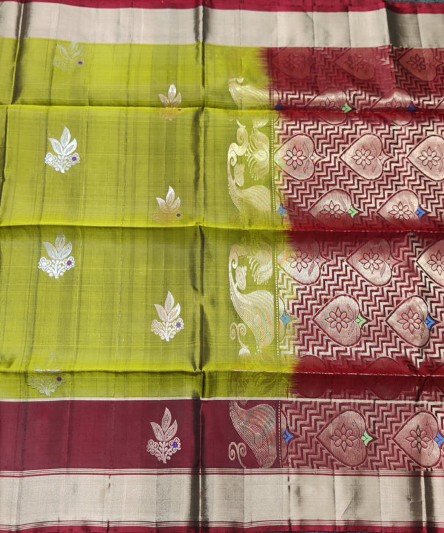 Lightweight pattu Scurt Border Saree - LWP88