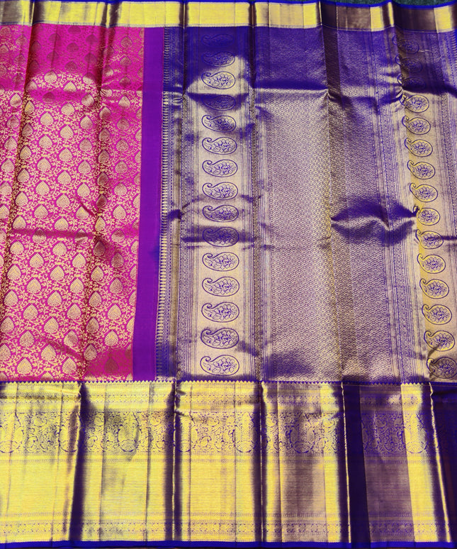 Kanchi Meenakari Brocade Pure handloom Silk Saree - KMP1994