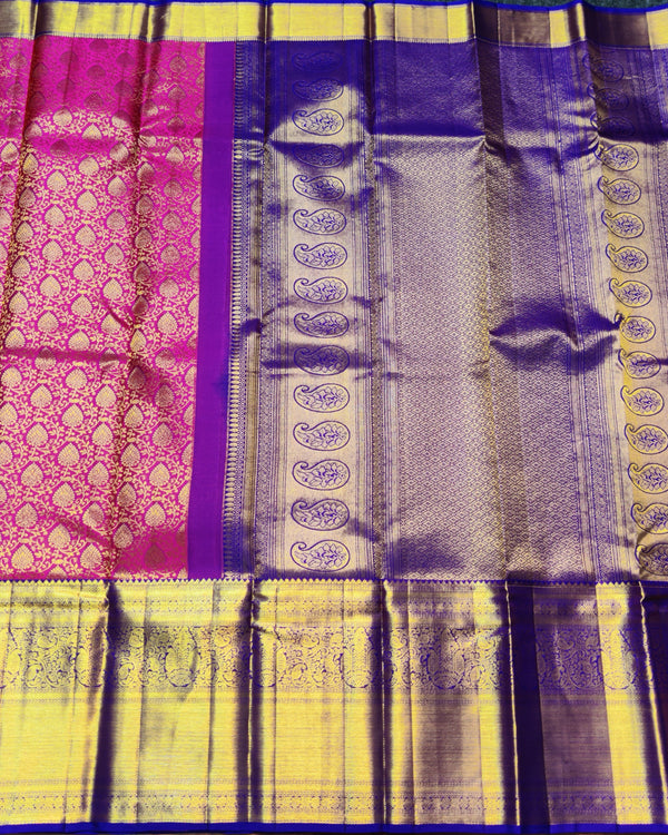 Kanchi Meenakari Brocade Pure handloom Silk Saree - KMP1994 alternate view