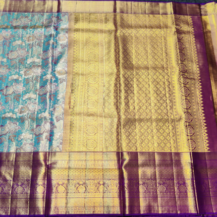 Kanchi Meenakari Brocade Pure handloom Silk Saree - KMP1789