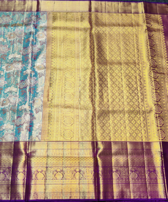 Kanchi Meenakari Brocade Pure handloom Silk Saree - KMP1789