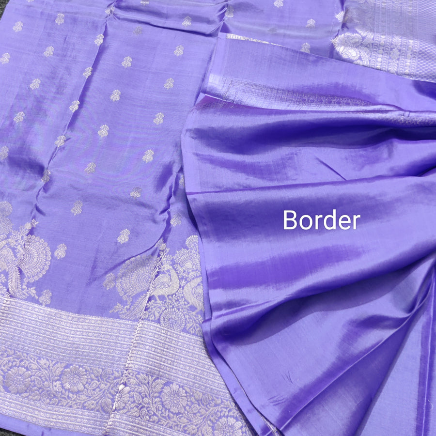 35% off Kanchi Pure Lavender Saree - KMP51