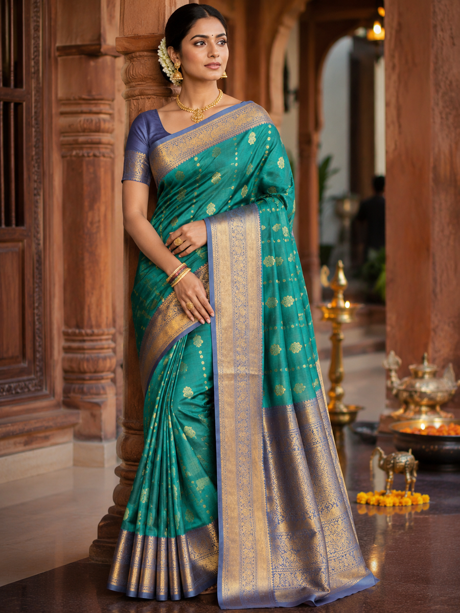 40%Off Kanchi pattu saree - KMP08