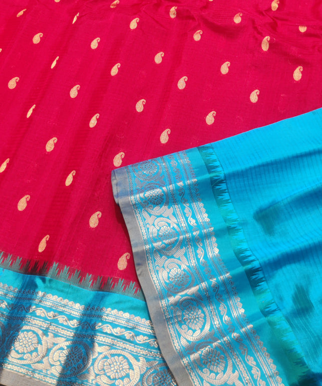 Gadwal Handloom Sico Silk Saree - GS166
