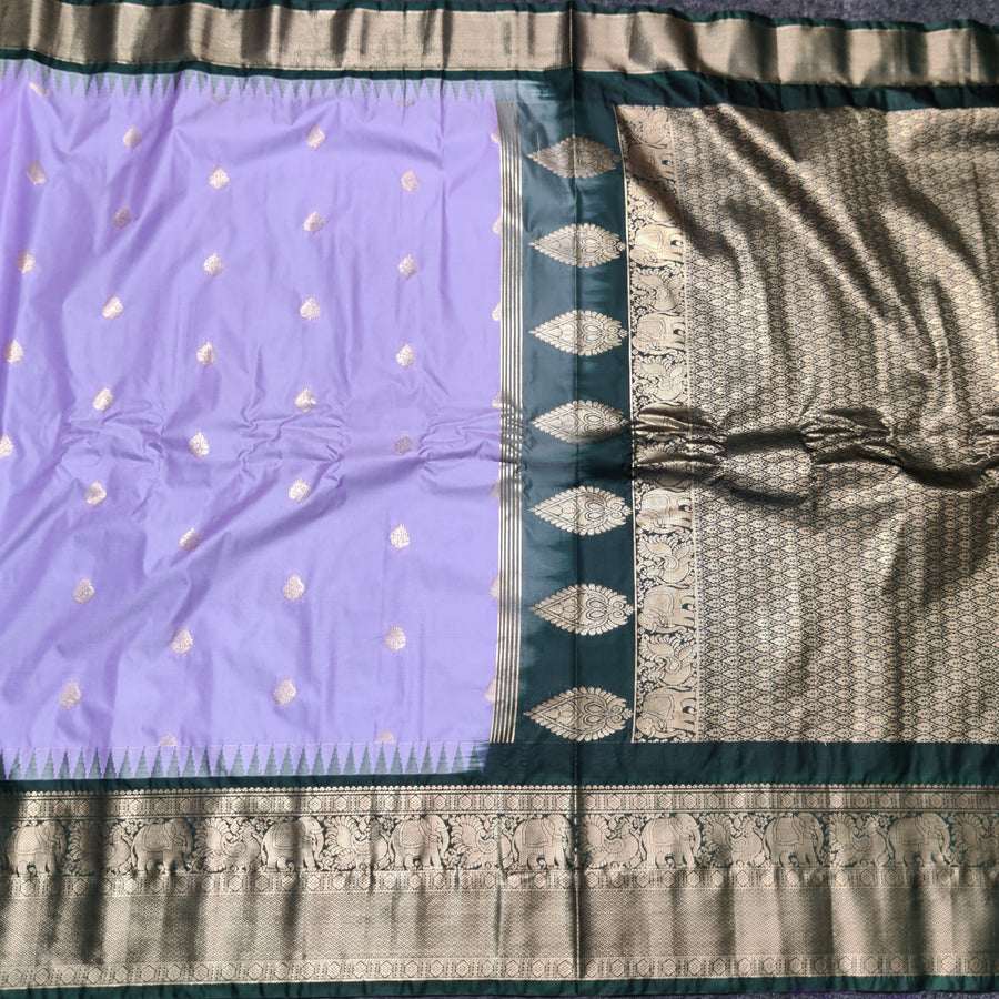 Gadwal Semi Silk Saree - GSM07