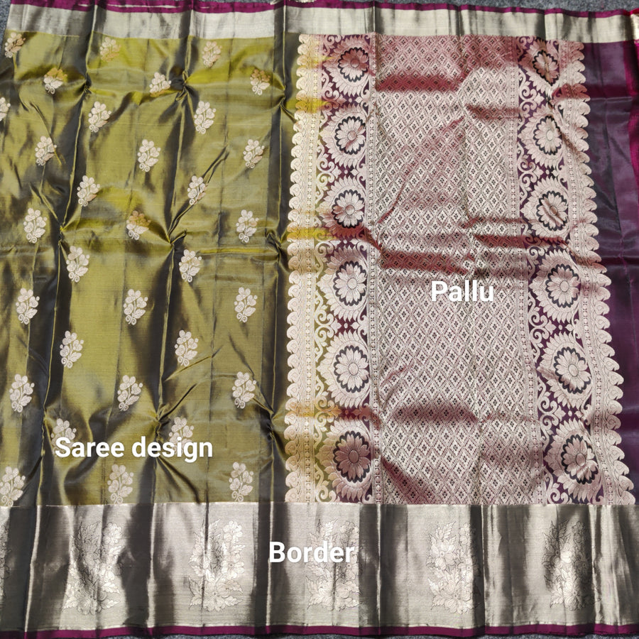 Lightweight pattu Scurt Border Saree - LWP412