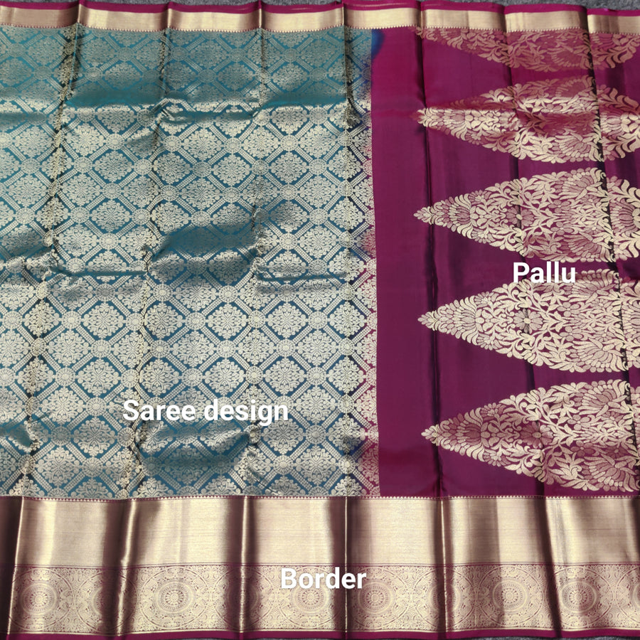 Kanchi pure Bridal wear saree @40% Off - KMP2013