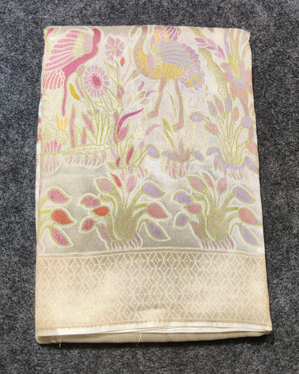Banaras Tissue Allover Meenakari - BRS36