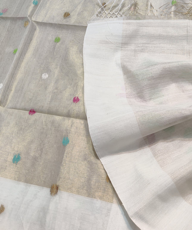 Jamdani handloom pure silk - JM07
