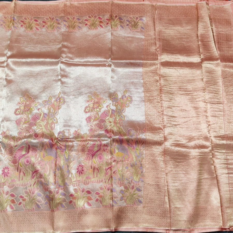 Banaras Tissue Allover Meenakari - BRS4