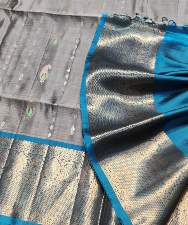 Meenakari kanchi lightweight pattu Saree - KMP3057