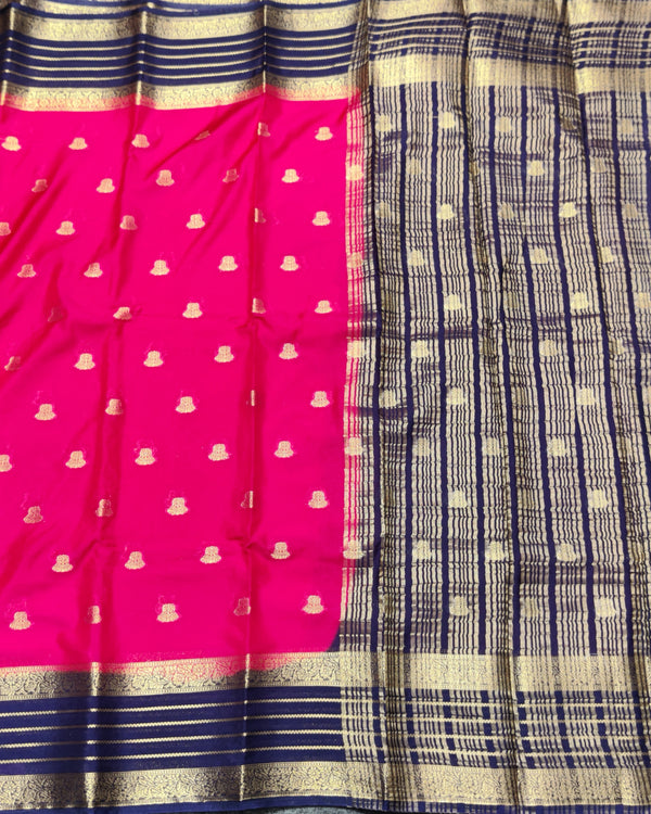 Mysore crepe semi silk saree - M02 alternate view