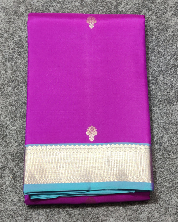 Kanchi Handloom Pure Silk Small Border Saree – KMP267